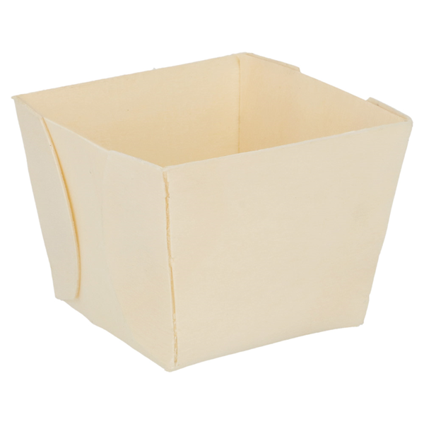 Garcia De Pou BARQUILLAS CUADRADAS 200 ML 7x7x5 5 CM NATURAL MADERA (500 UNID.)
