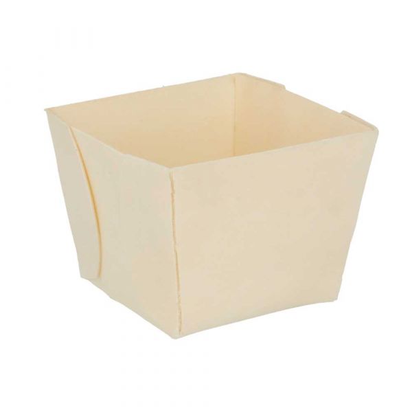 Garcia de pou BARQUILLAS CUADRADAS 200 ML 7x7x5 5 CM NATURAL MADERA (500 UNID.)