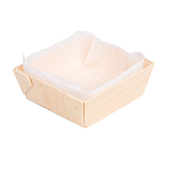 Garcia de pou BARQUILLAS MADERA + MOLDES SILICONADOS 45 ml 7x7x2 CM NATURAL MADERA (300 UNID.)