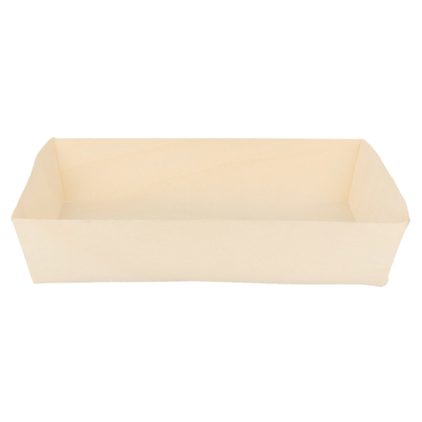 Garcia De Pou BARQUILLAS RECTANGULARES 600 ML 19x13x4 CM NATURAL MADERA (100 UNID.)
