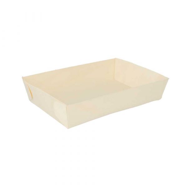 Garcia de pou BARQUILLAS RECTANGULARES 600 ML 19x13x4 CM NATURAL MADERA (100 UNID.)