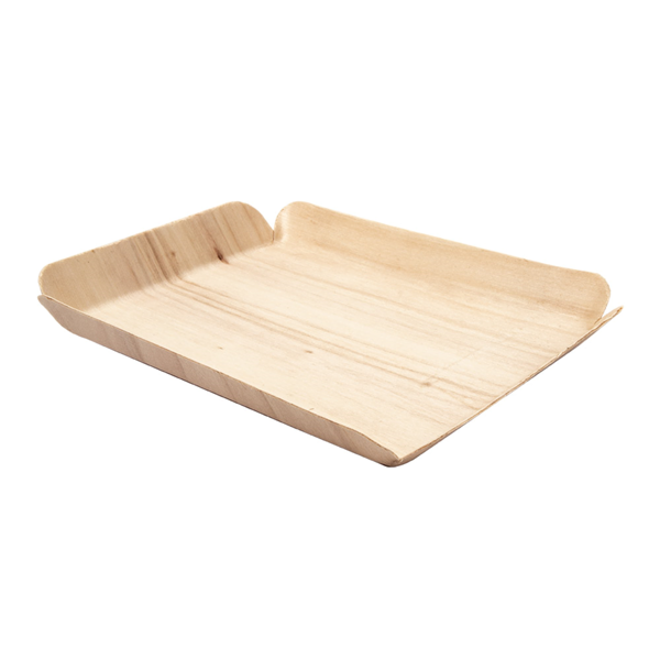Garcia De Pou BARQUILLAS RECTANGULARES 'WOOD' 15x11 5x1 5 CM NATURAL MADERA (50 UNID.)