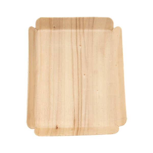 Garcia De Pou BARQUILLAS RECTANGULARES 'WOOD' 15x11 5x1 5 CM NATURAL MADERA (50 UNID.)