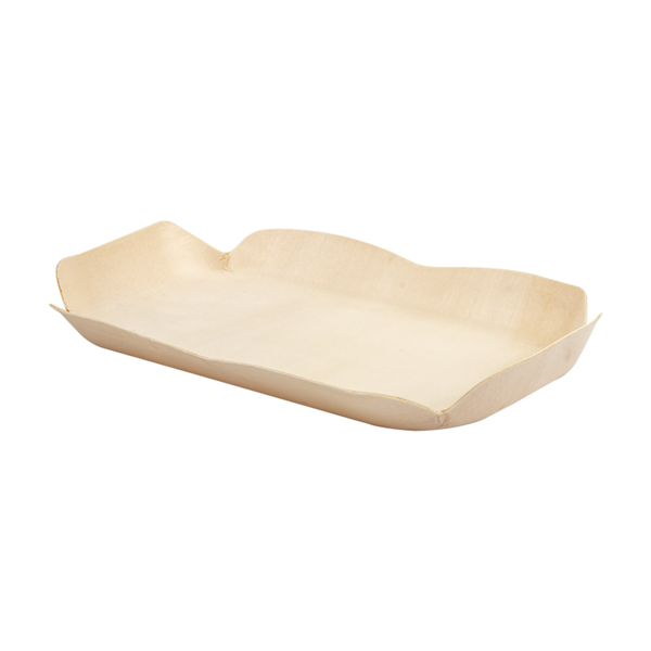 Garcia De Pou BARQUILLAS RECTANGULARES 'WOOD' 16 5x11x2 CM NATURAL MADERA (50 UNID.)