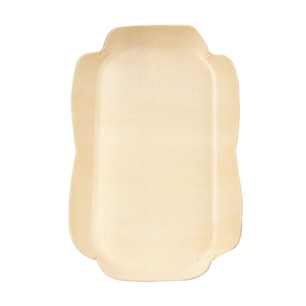 Garcia De Pou BARQUILLAS RECTANGULARES 'WOOD' 16 5x11x2 CM NATURAL MADERA (50 UNID.)