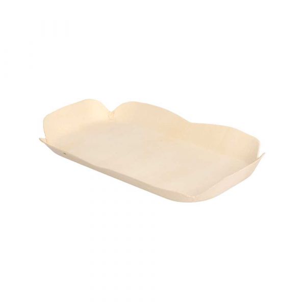 Garcia de pou BARQUILLAS RECTANGULARES 'WOOD' 16 5x11x2 CM NATURAL MADERA (50 UNID.)