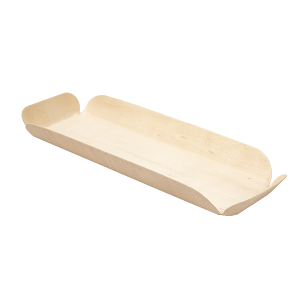 Garcia De Pou BARQUILLAS RECTANGULARES 'WOOD' 22x8x2 CM NATURAL MADERA (50 UNID.)