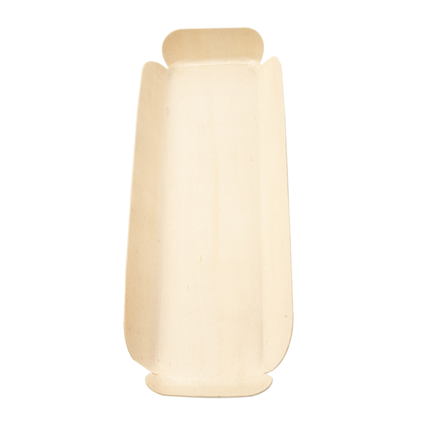 Garcia De Pou BARQUILLAS RECTANGULARES 'WOOD' 22x8x2 CM NATURAL MADERA (50 UNID.)