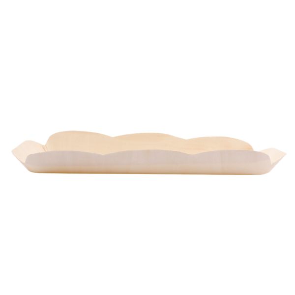 Garcia De Pou BARQUILLAS RECTANGULARES 'WOOD' 25x10x2 5 CM NATURAL MADERA (50 UNID.)