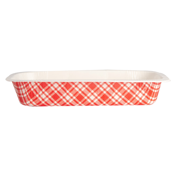 Garcia De Pou BARQUILLAS TERMOSELLABLES GN1/4 'VICHY' 1210 ML 430 G/M2 + 25G/M2 PET 26 3x16x4 5 CM BLANCO CARTÓN (400 UNID.)