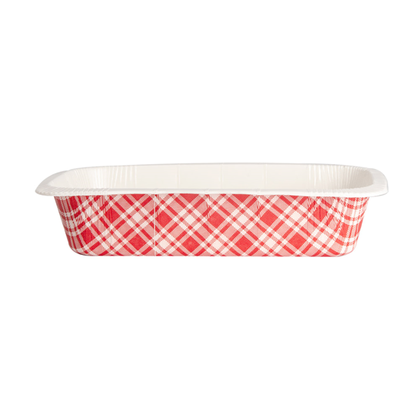 Garcia De Pou BARQUILLAS TERMOSELLABLES GN1/4 'VICHY' 1450 ML 430 G/M2 + 25G/M2 PET 26 3x16x5 5 CM BLANCO CARTÓN (360 UNID.)