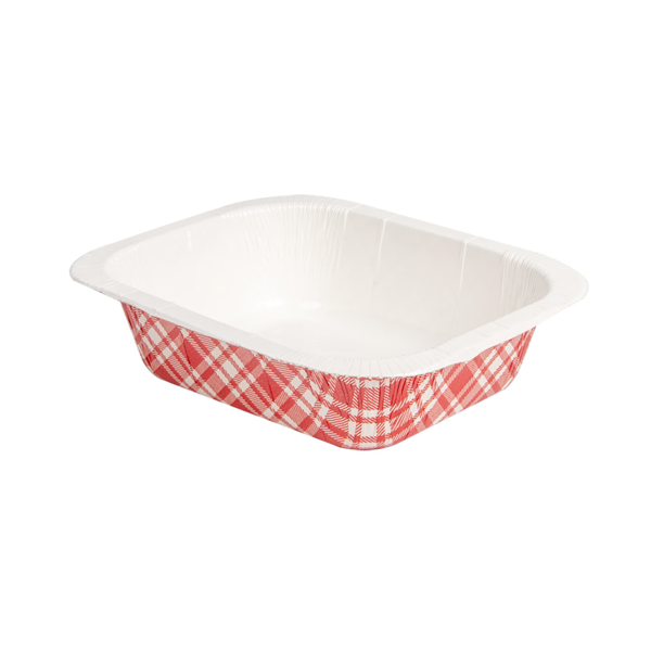 Garcia de pou BARQUILLAS TERMOSELLABLES GN1/8 'VICHY' 505 ML 360 G/M2 + 25G/M2 PET 16 1x12 9x4 3 CM BLANCO CARTÓN (720 UNID.)