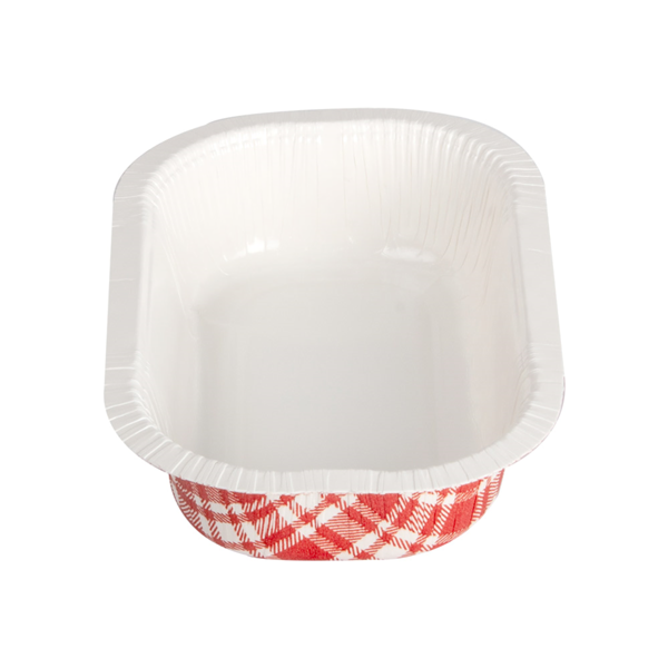 Garcia De Pou BARQUILLAS TERMOSELLABLES 'VICHY' 325 ML 390 G/M2 + 25G/M2 PET 16x10x3 5 CM BLANCO CARTÓN (1000 UNID.)