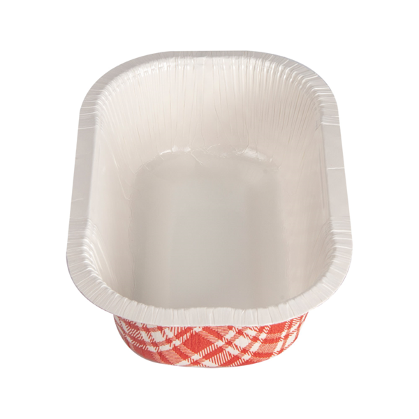 Garcia De Pou BARQUILLAS TERMOSELLABLES 'VICHY' 405 ML 390 G/M2 + 25G/M2 PET 16x10x4 5 CM BLANCO CARTÓN (1000 UNID.)