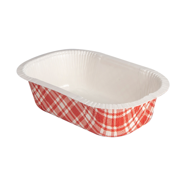 Garcia de pou BARQUILLAS TERMOSELLABLES 'VICHY' 405 ML 390 G/M2 + 25G/M2 PET 16x10x4 5 CM BLANCO CARTÓN (1000 UNID.)