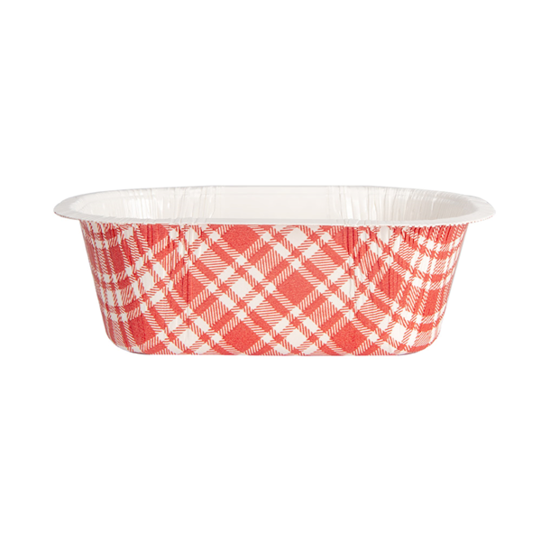 Garcia De Pou BARQUILLAS TERMOSELLABLES 'VICHY' 480 ML 390 G/M2 + 25G/M2 PET 16x10x5 5 CM BLANCO CARTÓN (1000 UNID.)