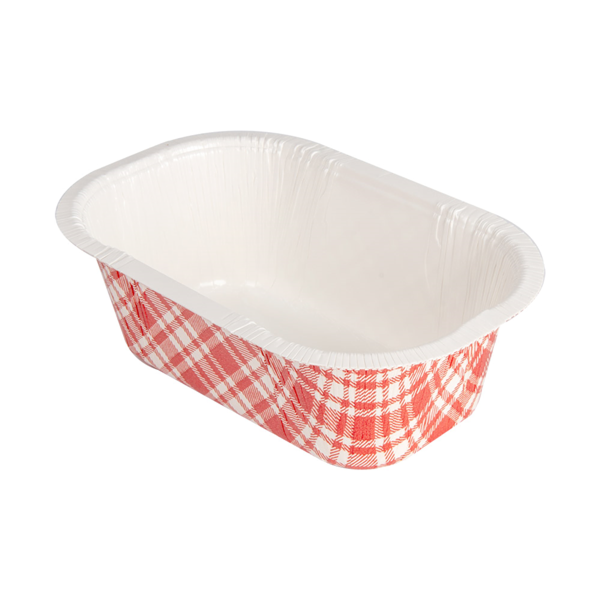 Garcia de pou BARQUILLAS TERMOSELLABLES 'VICHY' 480 ML 390 G/M2 + 25G/M2 PET 16x10x5 5 CM BLANCO CARTÓN (1000 UNID.)