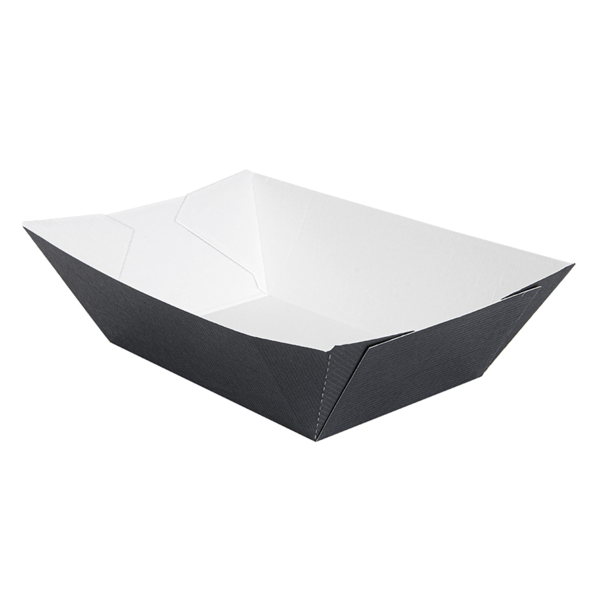 Garcia De Pou BARQUILLAS 'THEPACK' 1440 G 230 G/M2 13 5x8 5x6 2 CM NEGRO CARTÓN ONDULADO NANO-MICRO (600 UNID.)