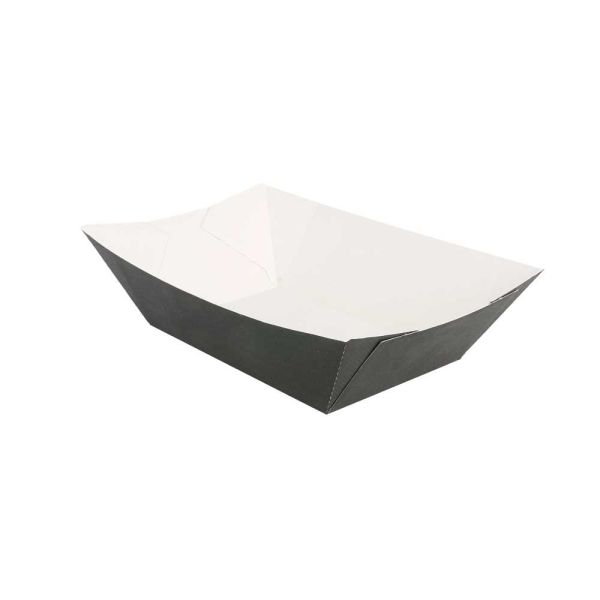 Garcia de pou BARQUILLAS 'THEPACK' 1440 G 230 G/M2 13 5x8 5x6 2 CM NEGRO CARTÓN ONDULADO NANO-MICRO (600 UNID.)