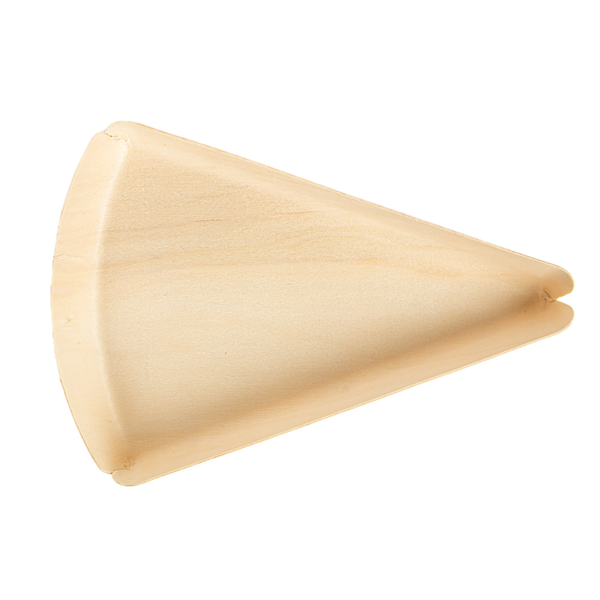 Garcia De Pou BARQUILLAS TRIANGULARES 'WOOD' 21x14x2 5 CM NATURAL MADERA (50 UNID.)