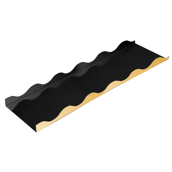 Garcia de pou BASES PARA BRAZOS 750 G/M2 39x10+1/2 CM ORO/NEGRO CARTÓN (50 UNID.)
