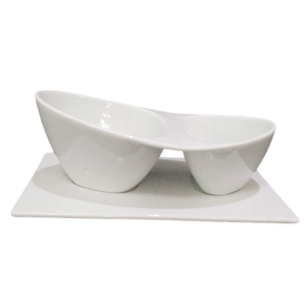 Garcia de pou BASES PARA RECIPIENTE 204.44 22 5x13x1 2 CM BLANCO PORCELANA (6 UNID.)
