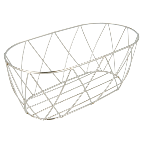 Garcia De Pou BASKET ESTILO TOSCANO 25 5x12 7x10 2 CM PLATEADO INOX (12 UNID.)
