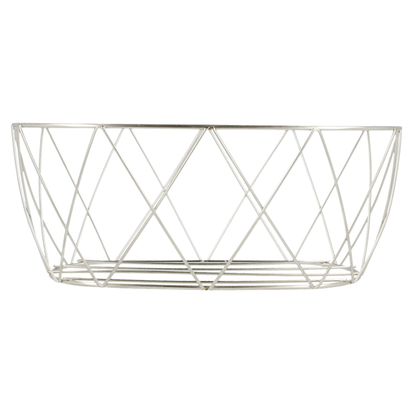 Garcia De Pou BASKET ESTILO TOSCANO 25 5x12 7x10 2 CM PLATEADO INOX (12 UNID.)