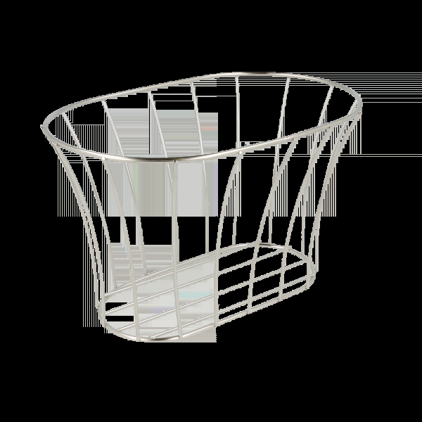 Garcia de pou BASKET ESTILO TOSCANO 'ARTINOX' 21x12 7x12 7 CM PLATEADO INOX (12 UNID.)