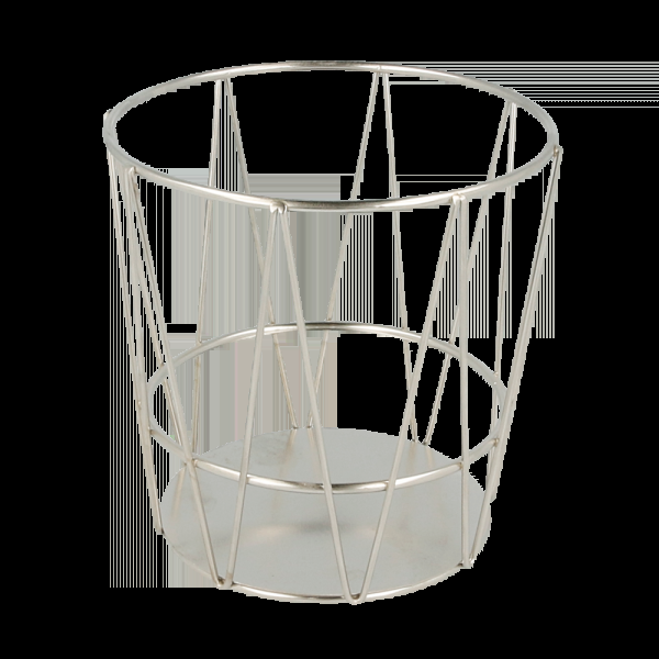 Garcia de pou BASKET GRISINES 'ARTINOX' Ø 11 5x11 5 CM PLATEADO INOX (24 UNID.)