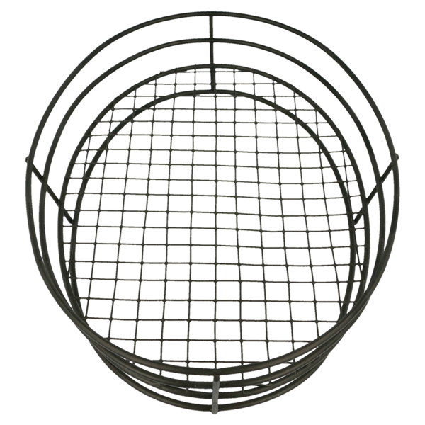 Garcia De Pou BASKET OVAL 28x20 5x5 7 CM NEGRO ACERO (24 UNID.)
