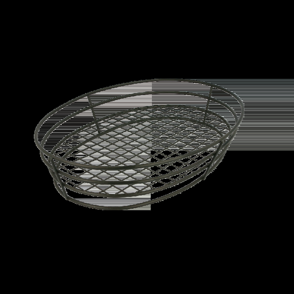 Garcia de pou BASKET OVAL 28x20 5x5 7 CM NEGRO ACERO (24 UNID.)