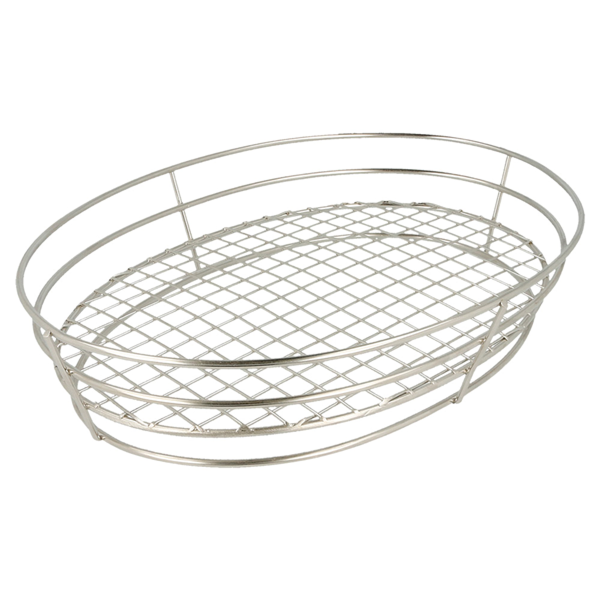 Garcia De Pou BASKET OVAL 'ARTINOX' 28x20 5x5 7 CM PLATEADO INOX (24 UNID.)