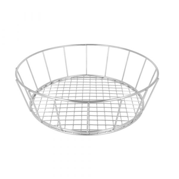 Garcia de pou BASKET REDONDO 'ARTINOX' Ø 24 1x7 CM PLATEADO INOX (12 UNID.)