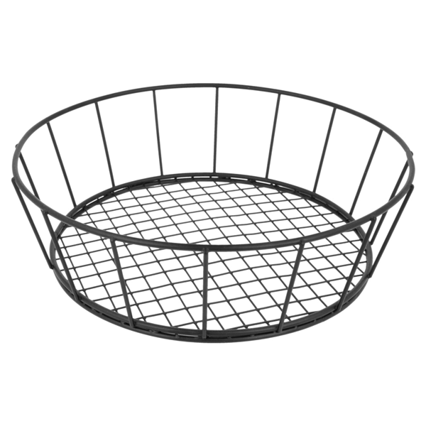 Garcia De Pou BASKET REDONDO Ø 24 1x7 CM NEGRO ACERO (12 UNID.)
