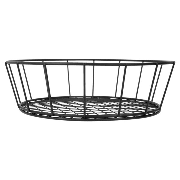 Garcia De Pou BASKET REDONDO Ø 24 1x7 CM NEGRO ACERO (12 UNID.)