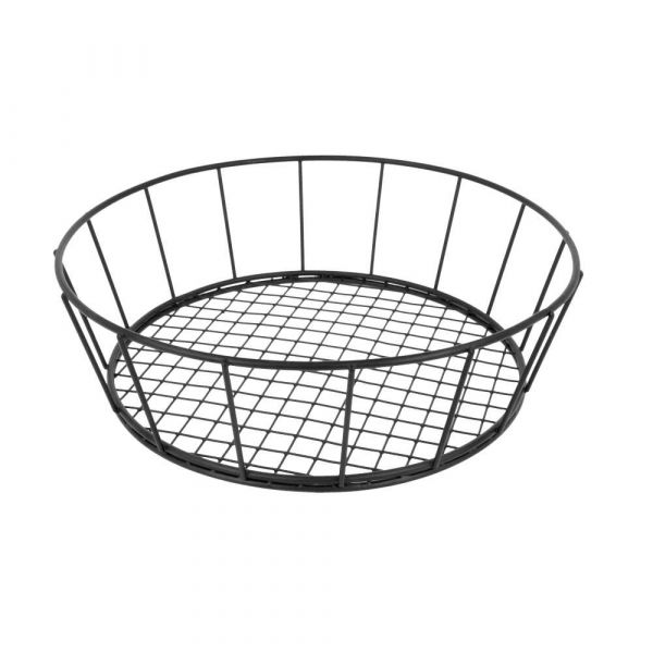 Garcia de pou BASKET REDONDO Ø 24 1x7 CM NEGRO ACERO (12 UNID.)