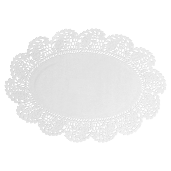 Garcia de pou BLONDAS OVALES CALADAS 53 G/M2 22x16 CM BLANCO PAPEL (250 UNID.)