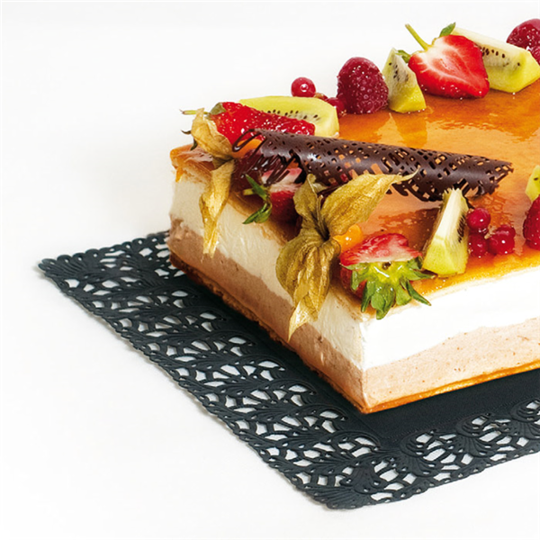 Garcia De Pou BLONDAS RECTANGULARES CALADAS 40 G/M2 32x26 CM NEGRO PAPEL (250 UNID.)