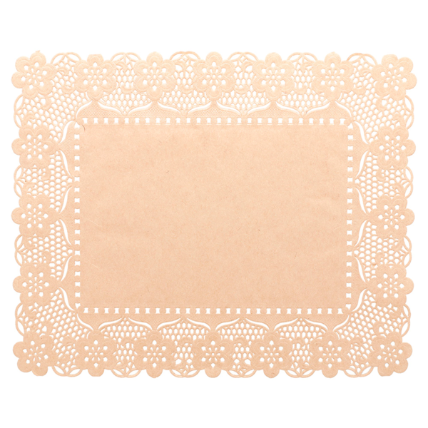 Garcia de pou BLONDAS RECTANGULARES CALADAS 40 G/M2 50x40 CM NATURAL KRAFT (250 UNID.)