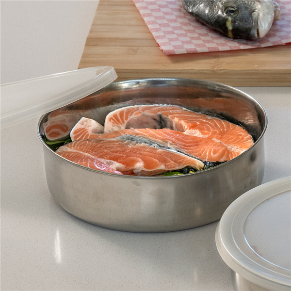 Garcia De Pou BOL CON TAPA 'ARTINOX' 1550 ML Ø20x5 5 CM PLATEADO INOX + LDPE (12 UNID.)