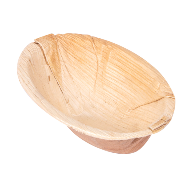 Garcia de pou BOL OVALADO CURVO 'ARECA' 110 ML 12x8 6x5 CM NATURAL ARECA (200 UNID.)