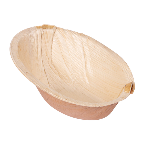 Garcia de pou BOL OVALADO CURVO 'ARECA' 160 ML 14x10x6 4 CM NATURAL ARECA (200 UNID.)