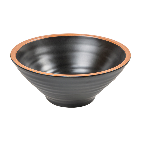 Garcia de pou BOLES 'ASAMI WARE' 1100 ML Ø20 3x8 5 CM NEGRO MELAMINA (12 UNID.)