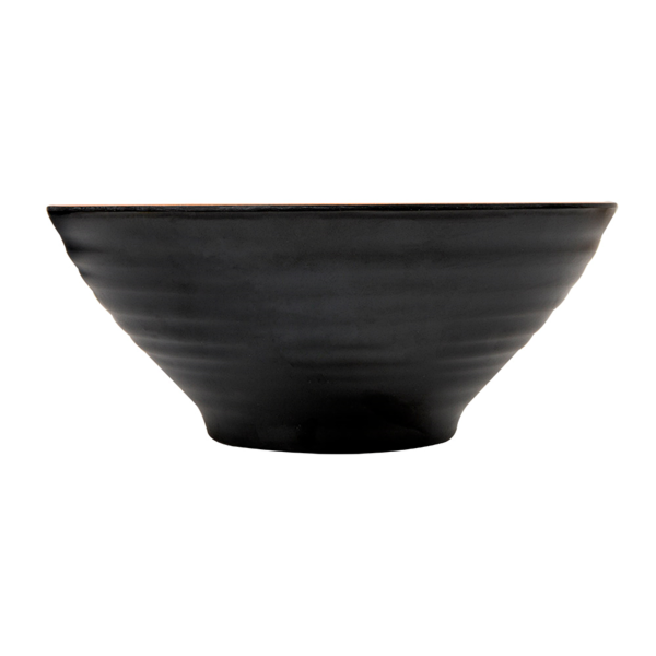 Garcia De Pou BOLES 'ASAMI WARE' 1600 ML Ø23 3x9 7 CM NEGRO MELAMINA (6 UNID.)