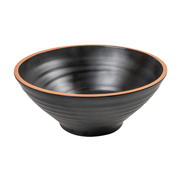 Garcia de pou BOLES 'ASAMI WARE' 1600 ML Ø23 3x9 7 CM NEGRO MELAMINA (6 UNID.)