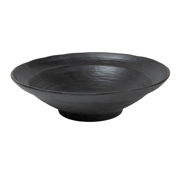 Garcia de pou BOLES 'ASAMI WARE' 2200 ML Ø 30 5x8 5 CM NEGRO MELAMINA (4 UNID.)