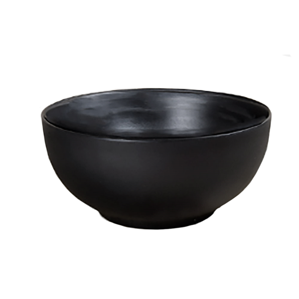 Garcia de pou BOLES 'ASAMI WARE' 300 ML Ø 11 5x4 CM NEGRO MELAMINA (12 UNID.)