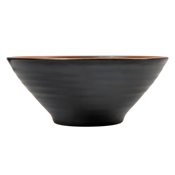 Garcia De Pou BOLES 'ASAMI WARE' 850 ML Ø18 4x7 5 CM NEGRO MELAMINA (12 UNID.)