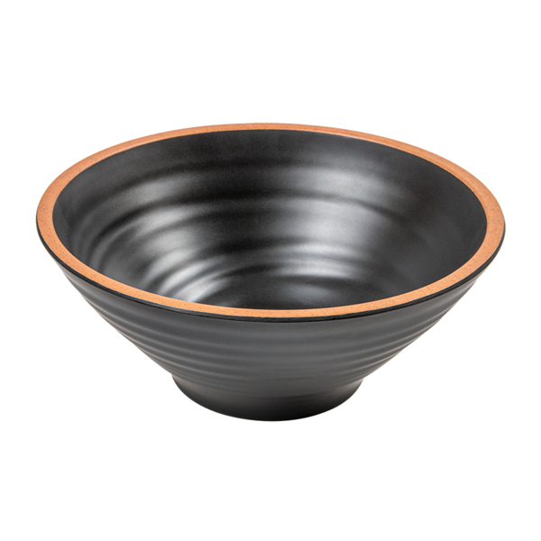 Garcia de pou BOLES 'ASAMI WARE' 850 ML Ø18 4x7 5 CM NEGRO MELAMINA (12 UNID.)